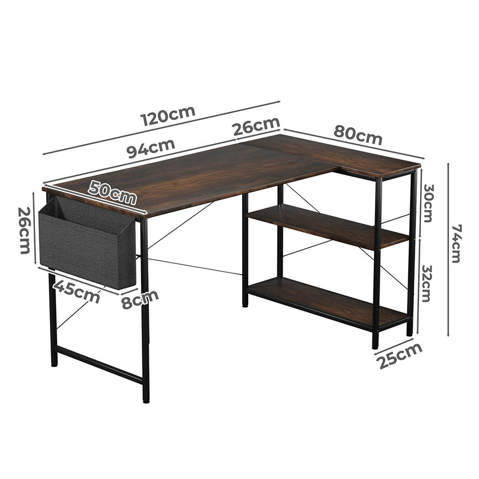 Levede L Shaped Computer Desk Home Corner Desk-2006732839189614594