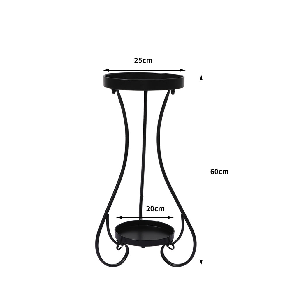 Levede Plant Stand 2 Tiers Outdoor Indoor Medium-2006732932466741250