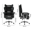 Levede Gaming Office Chair High Back PU Leather Black-2018816911453851650