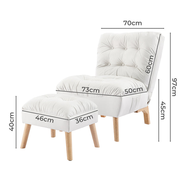 Levede Sofa Ottoman Set Accent Recliner-2006733303541010434