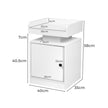 Levede Bedside Table USB Charger Outlet RGB White-2006732842117238786