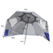 Mountview Beach Umbrella Outdoor Umbrellas Blue 2.13M-2018816743174180866