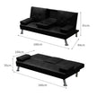 Levede Sofa Bed Adjustable Recliner Black-2006733286516330498