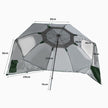 Mountview Beach Umbrella Outdoor Umbrellas Green 2.13M-2018816743358730242