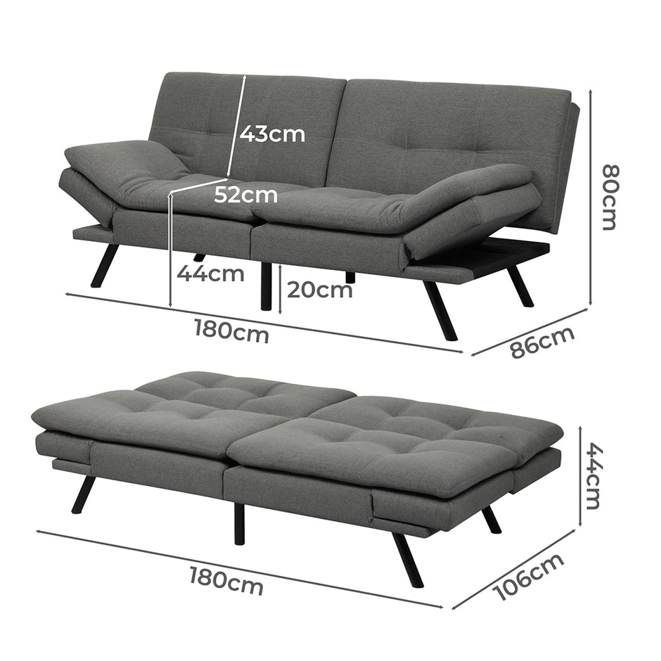 Levede Sofa Bed Futon Recliner Lounge-2006732844122116098
