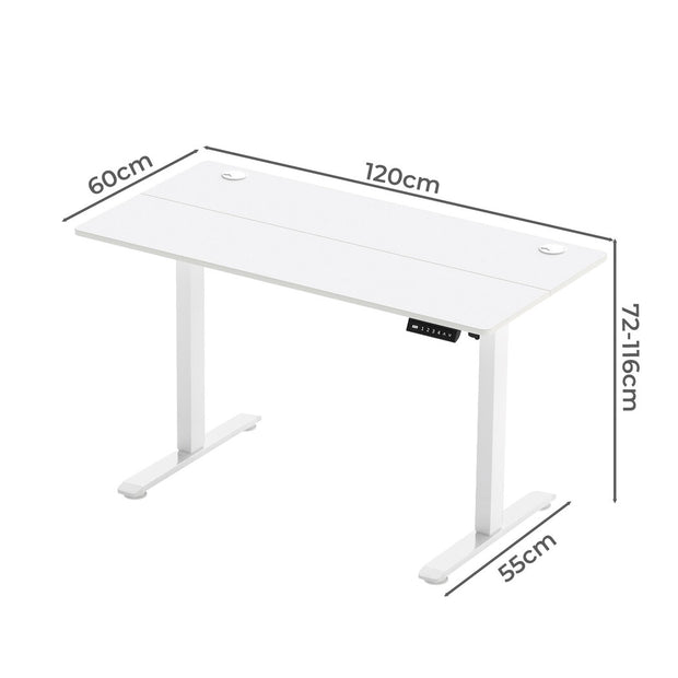 Levede Electric Standing Desk Height Adjustable 120cm-2006733411334623234