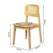 Levede 6x Rattan Dining Chair Wooden Kitchen Chair-2006733384067452930
