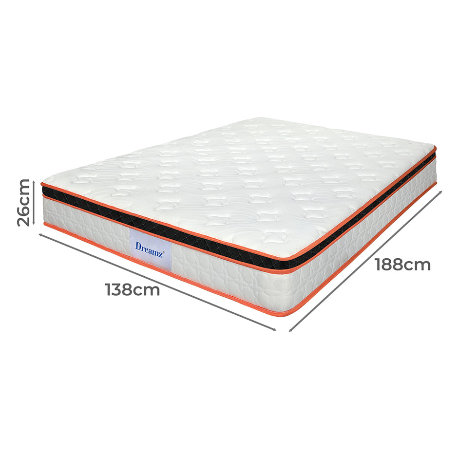 Dreamz 7 Zone Pocket Spring Mattress Medium Firm Double-2006733416439091202