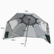 Mountview Beach Umbrella Outdoor Umbrellas Green 2.33M-2018816736517820418