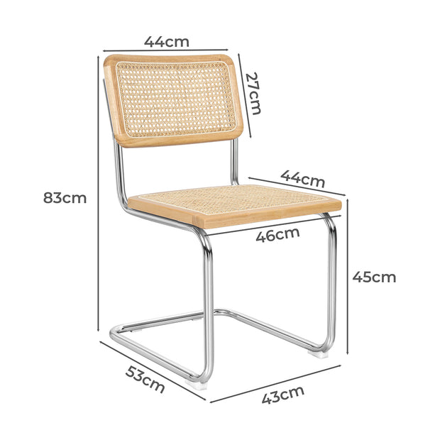 Levede 4x Rattan Chair Dining Chairs-2018816917195853826