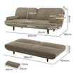 LEVEDE  CONVERTIBLE SOFABED WITH USB CHARGE AND SIDE TABLE-2006732844935811074
