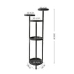 Levede Plant Stand Outdoor Indoor Flower Black Medium-2006732929472008194