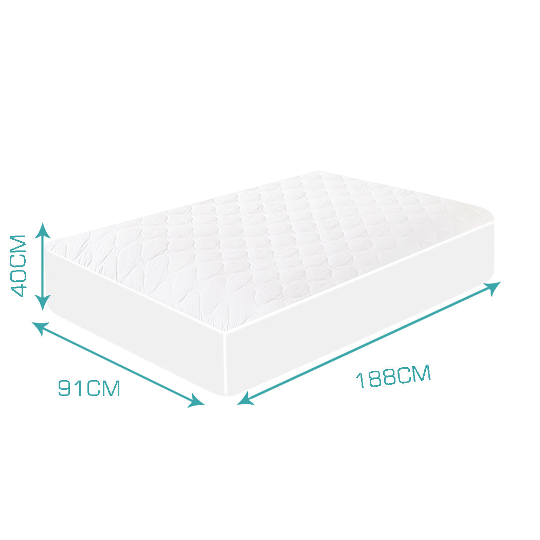 DreamZ Fitted Waterproof Bed Mattress Protector Single-2018816621744885762