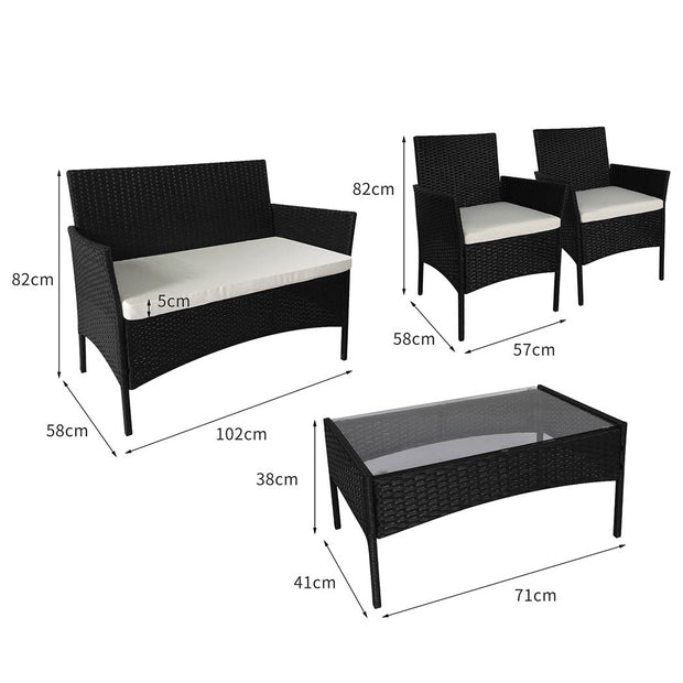 Levede 4PCS Outdoor Furniture Setting-2018816937542422530