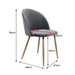 Levede 8x Dining Chairs Seat French Grey-2006732721086402562
