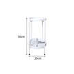 Levede 2 Tiers Plant Stand Metal Flower White Medium-2006732931460108290