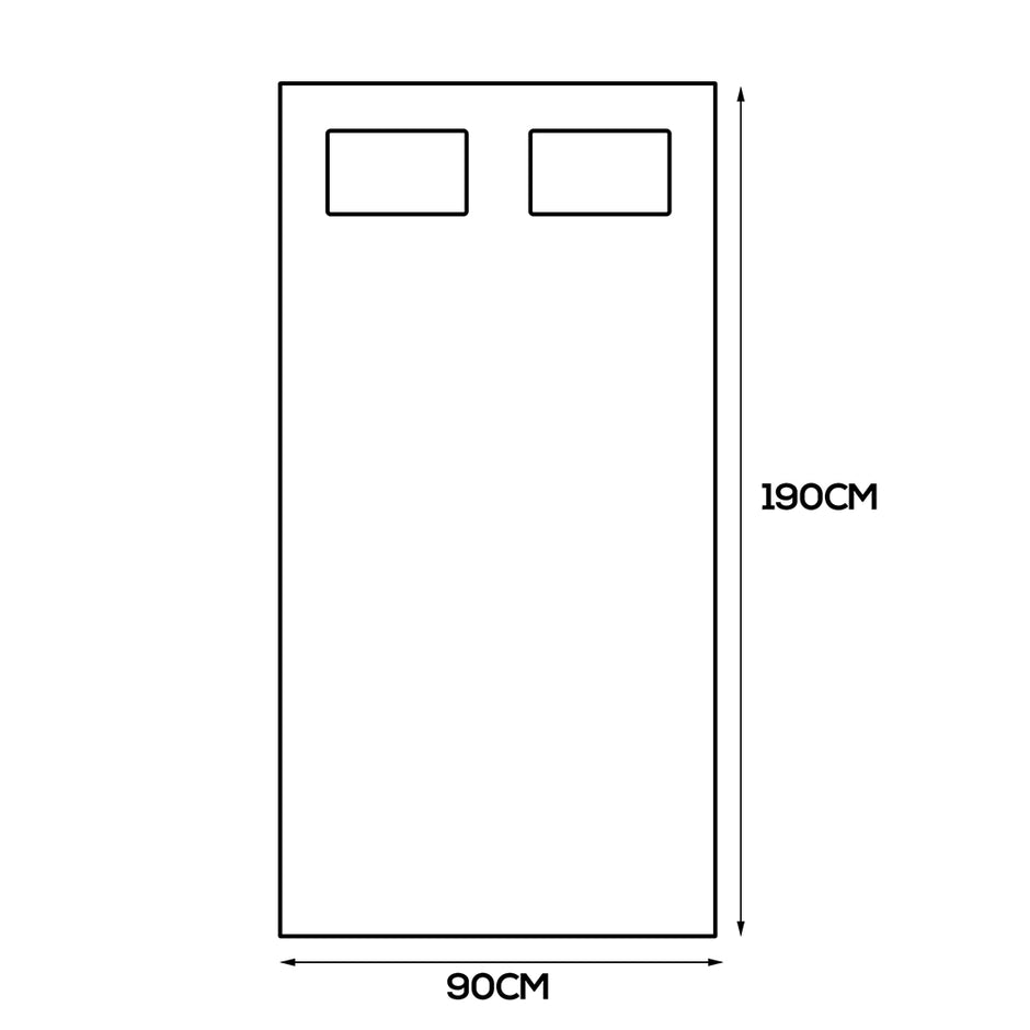 Dreamz Bamboo Pillowtop Mattress Topper Single-2006733099244851202