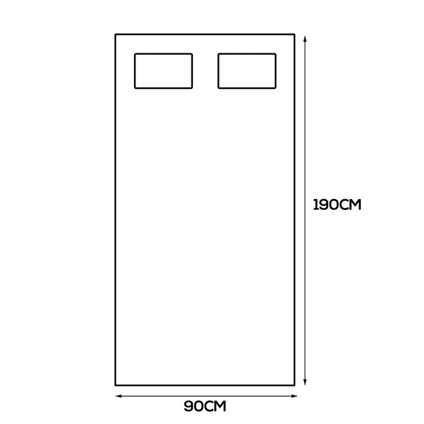 Dreamz Bamboo Pillowtop Mattress Topper Single-2006733099244851202