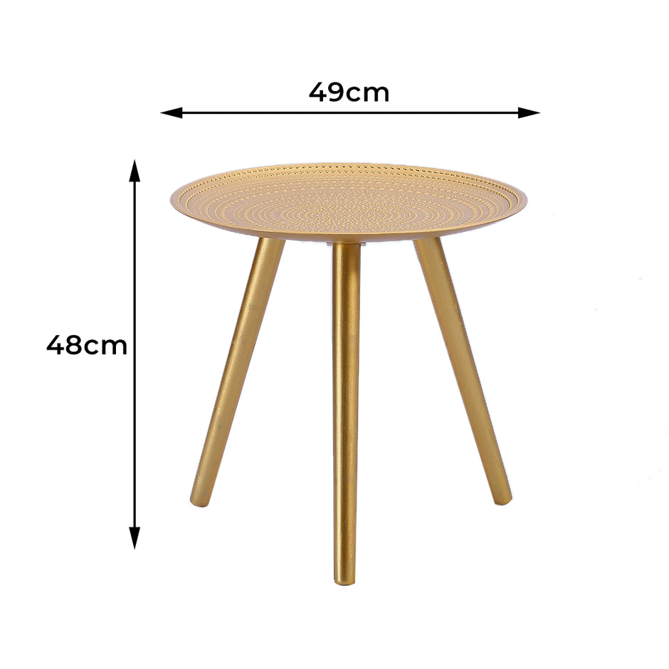 Levede Side Table Coffee Bedside End Golden-2006733257881817090