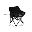 Levede Folding Camping Moon Chair Lightweight Black-2018816697703731202