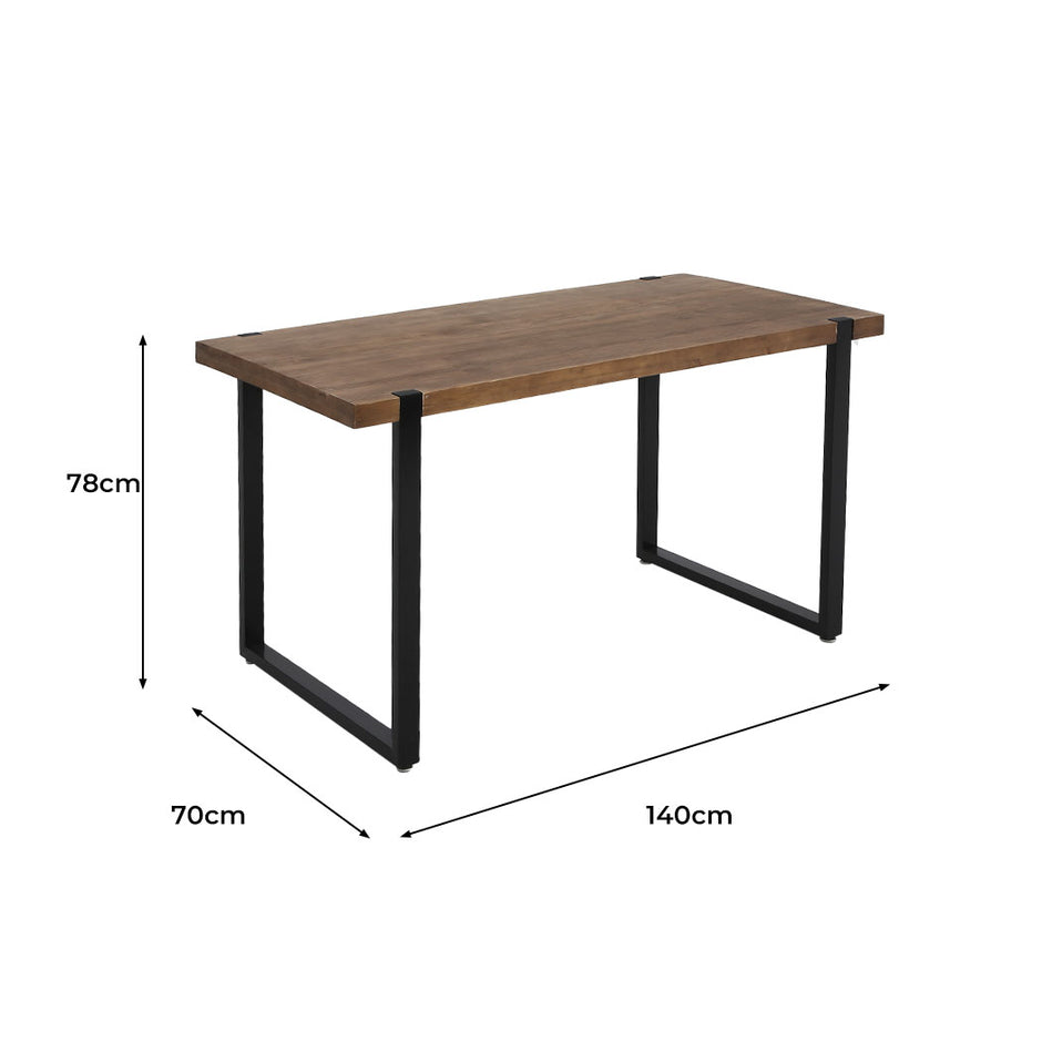 Levede Dining Table Industrial Wooden-2018816929279643650