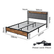 Levede Double Bed Frame Tufted Headboard USB Charge-2006732834424885250