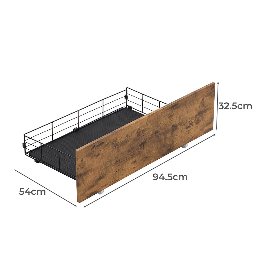 Levede 4 Double Bed Frame Storage Drawers-2018816892327825410