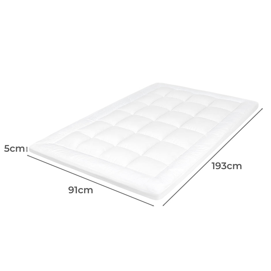 Dreamz Mattress Topper Pillowtop Cover Protector Single-2018816739843903490