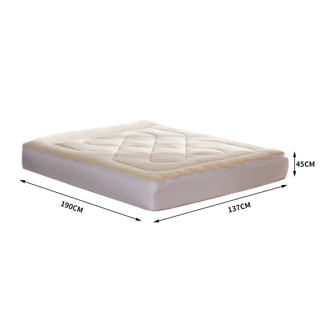 DreamZ Mattress Topper 100% Wool Underlay Double-2018816812376002562