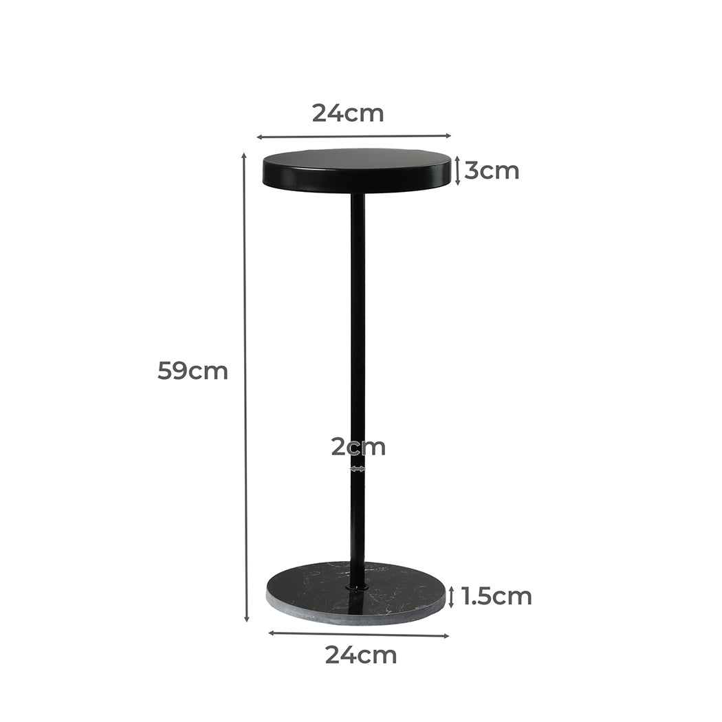 Side Table Round Tabletop Small Lightweight-2018816861885566978