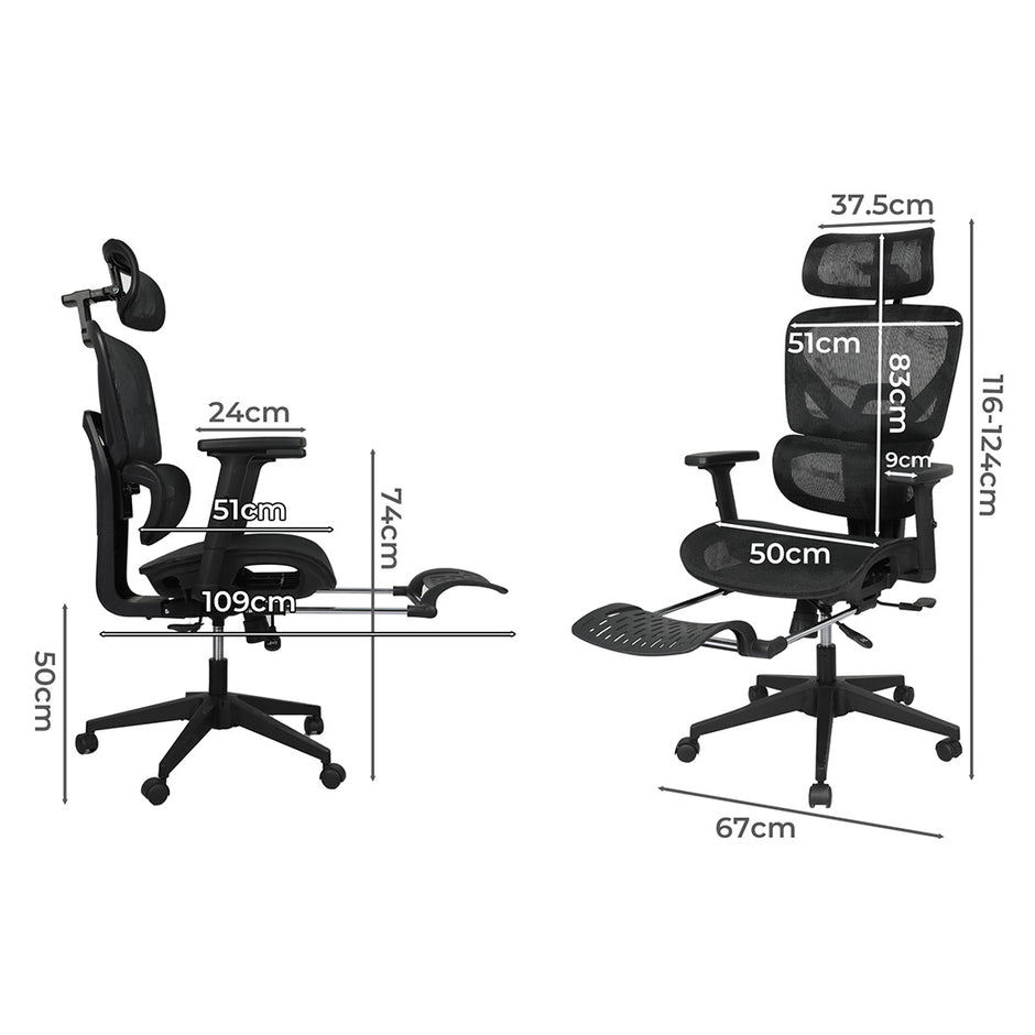 LEVEDE Ergonomic Office Chair Mesh Executive Seat-2018816874573336578