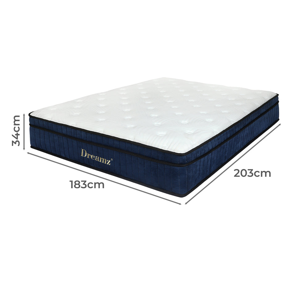 Dreamz 7 Zone Pocket Spring Mattress Medium Firm King-2006733415730253826