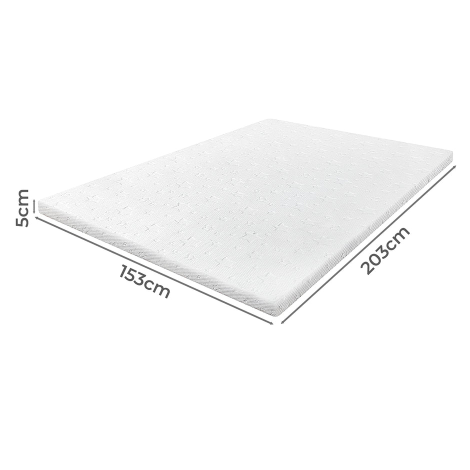 Dreamz Memory Foam Mattress Topper King Single 5cm-2017004948172181506