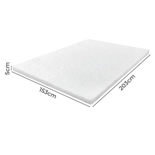 Dreamz Memory Foam Mattress Topper King Single 5cm-2017004948172181506