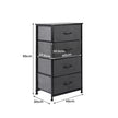 Levede Storage Cabinet Tower Chest Dark Grey-2018816826695356418