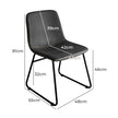 Levede 2x Dining Chairs Kitchen Table Black-2006733277083340802