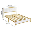 Levede Metal Bed Frame Under Bed Storage Double Beige-2006732901978345474
