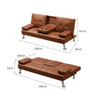 Levede Sofa Bed Adjustable Recliner Brown-2006733286713462786