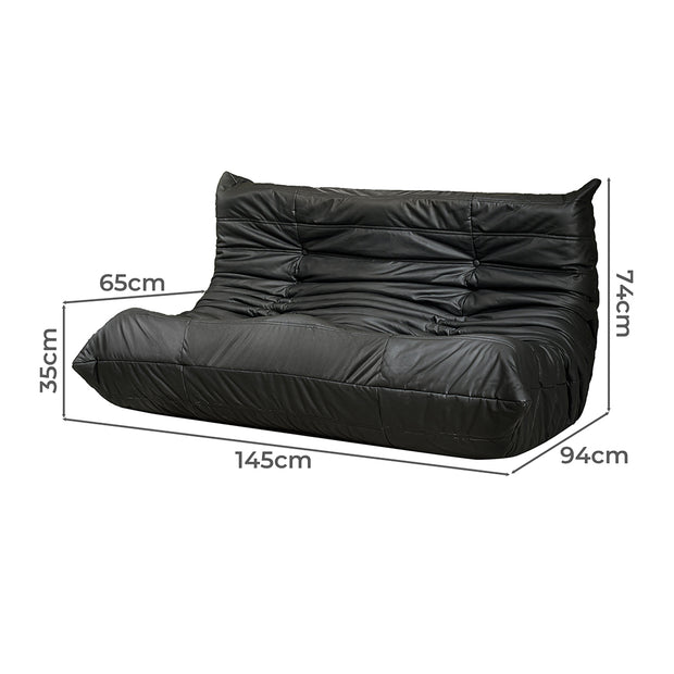 Levede 2 Seaters Floor Sofa Caterpillar Lounge-2018816935399133186