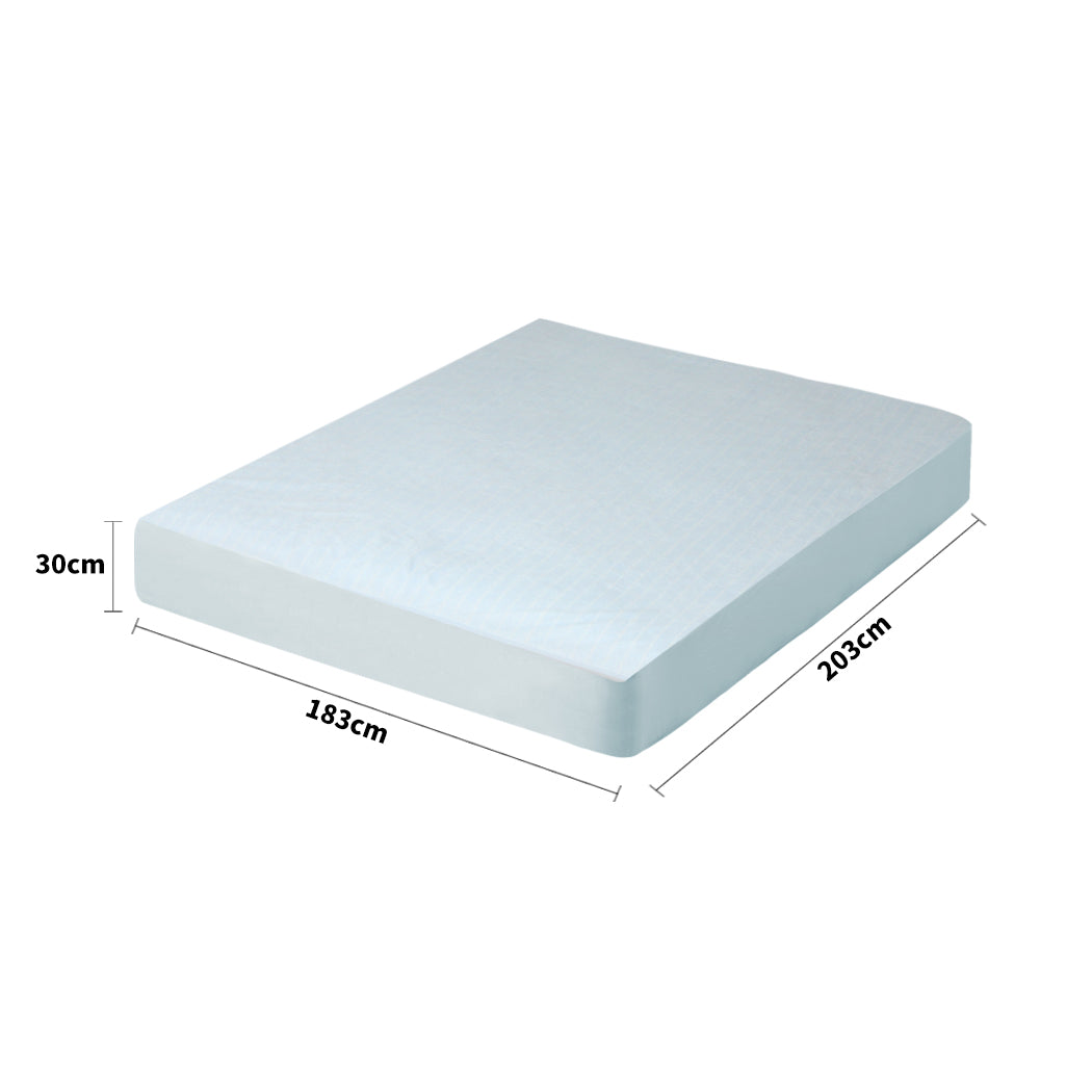 Dreamz King Mattress Protector Pillowcases King Blue-2006733086502555650