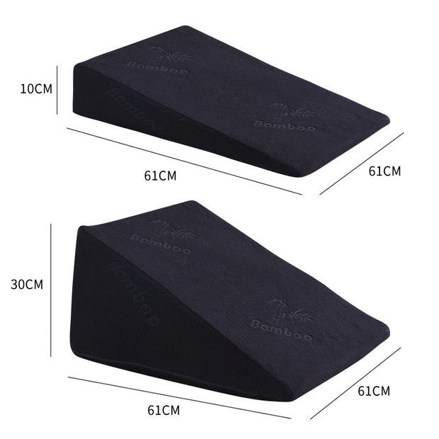 Cool Gel Memory Foam Bed Wedge Pillow With Cover-2006732867476000770