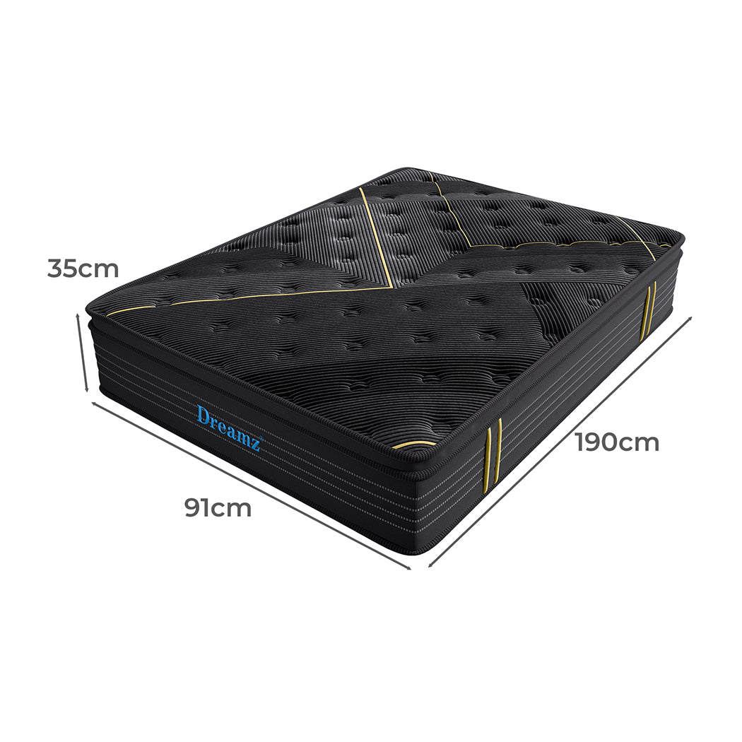 Dreamz Spring Mattress Bamboo Euro Top Single-2018816859180240898