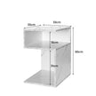 Levede 1xBedside Tables Drawers Side White-2006733102113755138
