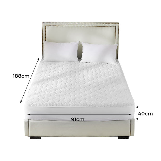 Dreamz Mattress Protector Topper Bamboo Single-2018816647783124994
