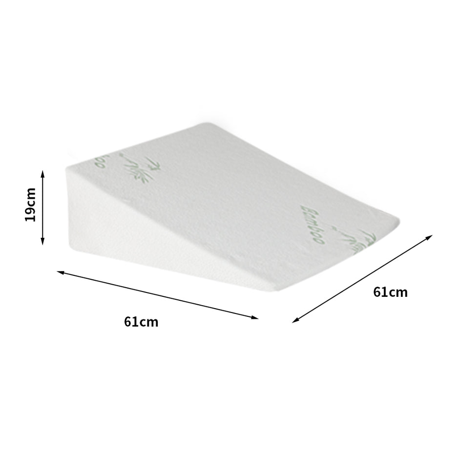 DreamZ Bedding Wedge Pillow Memory Foam White 19-2006733150843179010