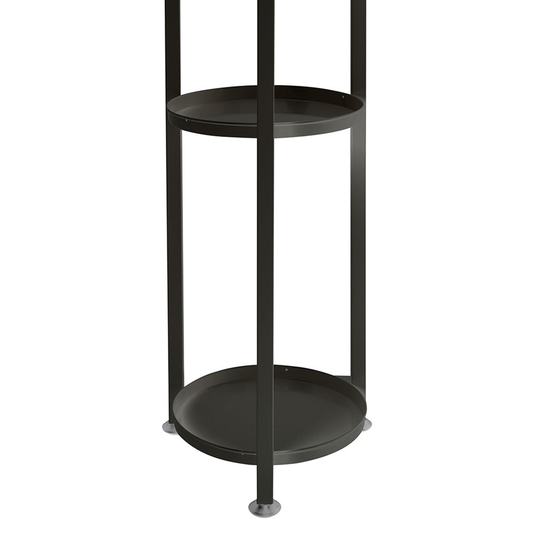 Levede Plant Stand Outdoor Indoor Flower Black Medium-2006732929472008195