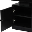 Levede Bedside Table USB Charger Outlet RGB Black-2006732841714585603