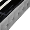 Levede Queen Bed Frame Fabric Tufted Grey-2006733223052316675