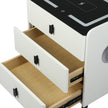 Levede Bedside Table LED Lights Drawers Storage-2006732842519891971