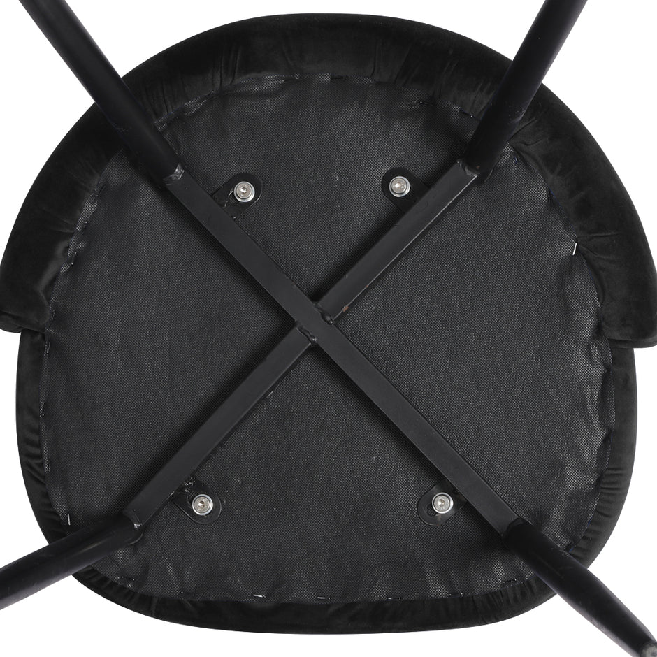 Levede 6x Dining Chairs Kitchen Cafe Black-2006732720369176579